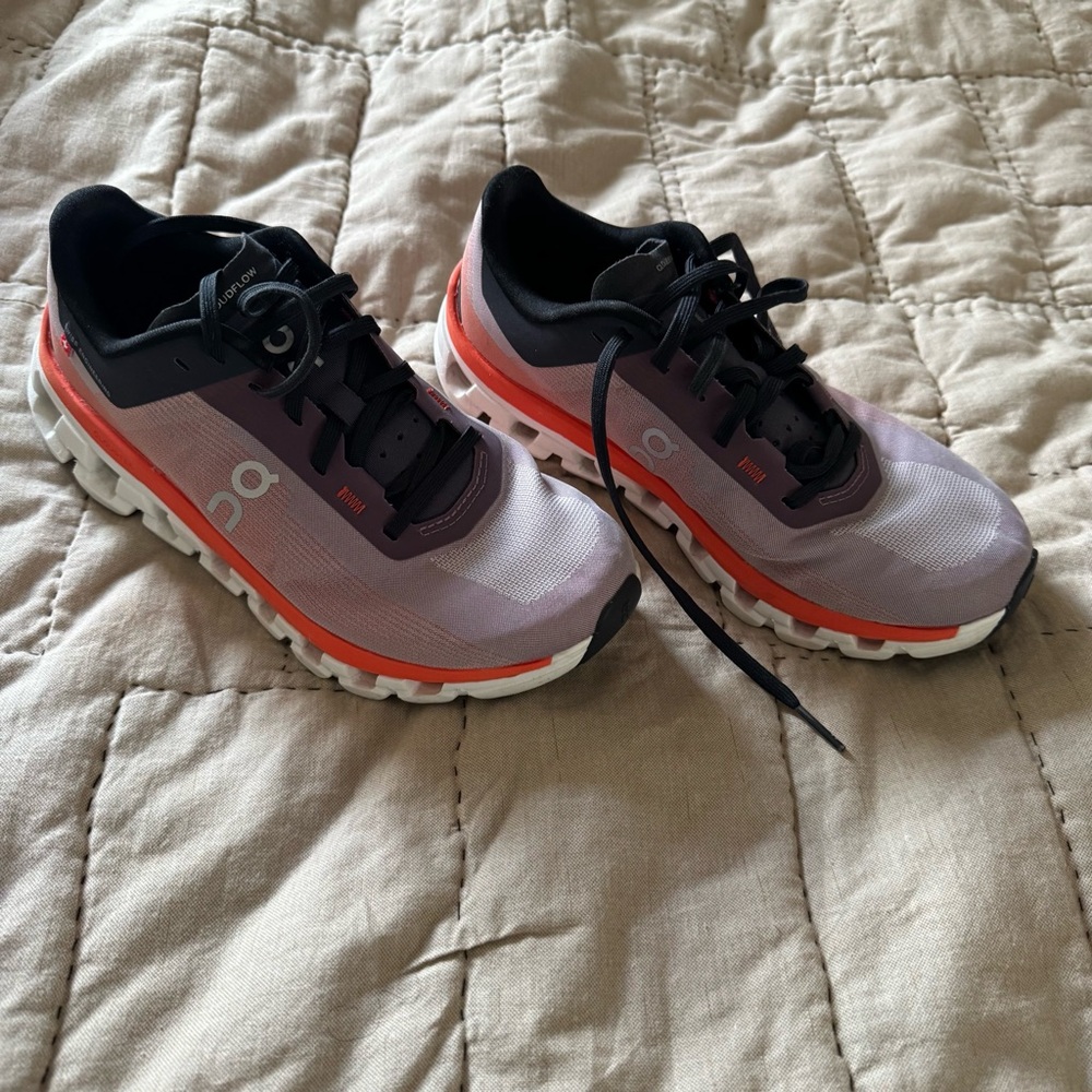 On Running Shoes in Black and Orange